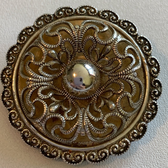 Vintage West German scarf clip. I believe it is sterling. - Picture 1 of 8